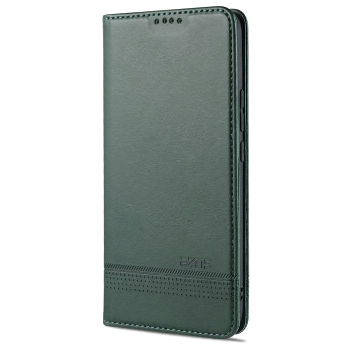 Bild 2, AZNS Xiaomi Mi 11 - AZNS Läder Flip Fodral - Grön