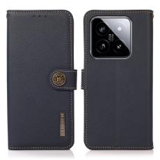 KHAZNEH KHAZNEH Xiaomi 14 Ultra Fodral RFID &Auml;kta L&auml;der Bl&aring;