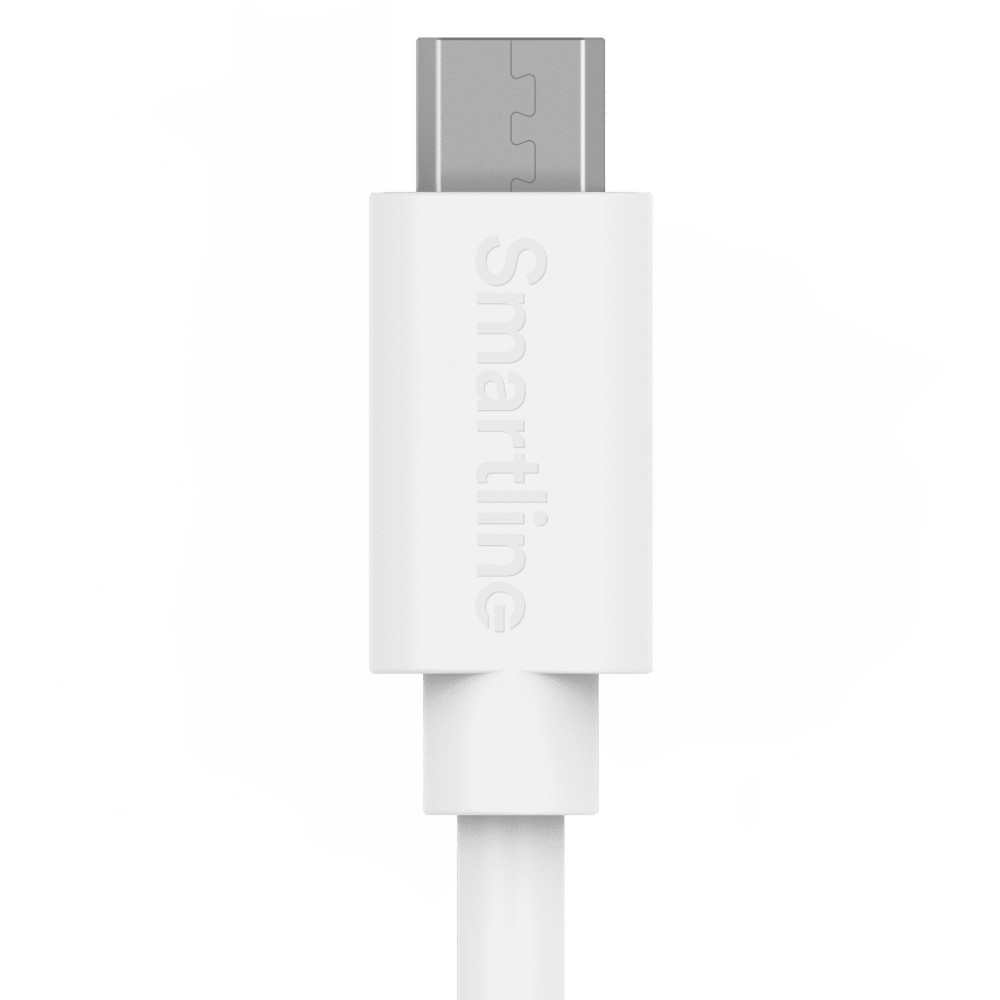 Smartline Smartline 1m Micro USB Laddningskabel Vit