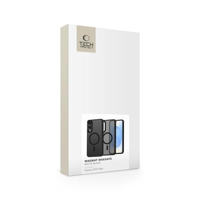 Bild 5, Tech-Protect Tech-Protect S25 Edge Skal MagSafe MagMat Matt Svart