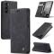 CASEME CASEME Galaxy S24 Fodral Flip Retro Läder Svart