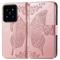 Xiaomi 14T Fodral Med Fjäril Tryck Roséguld