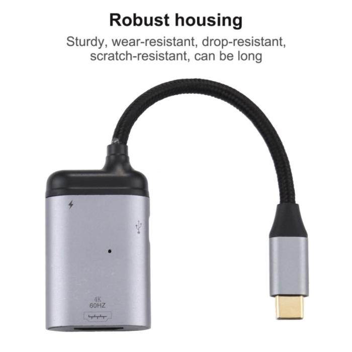 Bild 3,  100W USB-C PD Till HDMI Kabel Adapter 4K 60Hz