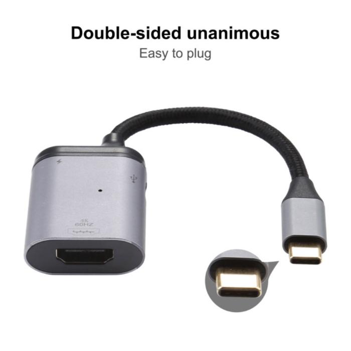 Bild 4,  100W USB-C PD Till HDMI Kabel Adapter 4K 60Hz