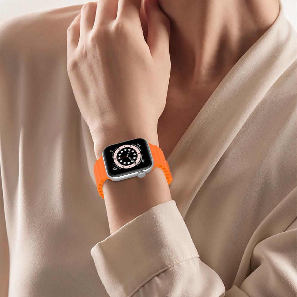 ColorPop Apple Watch 42/41/40/38 mm Armband Ocean Wave Orange