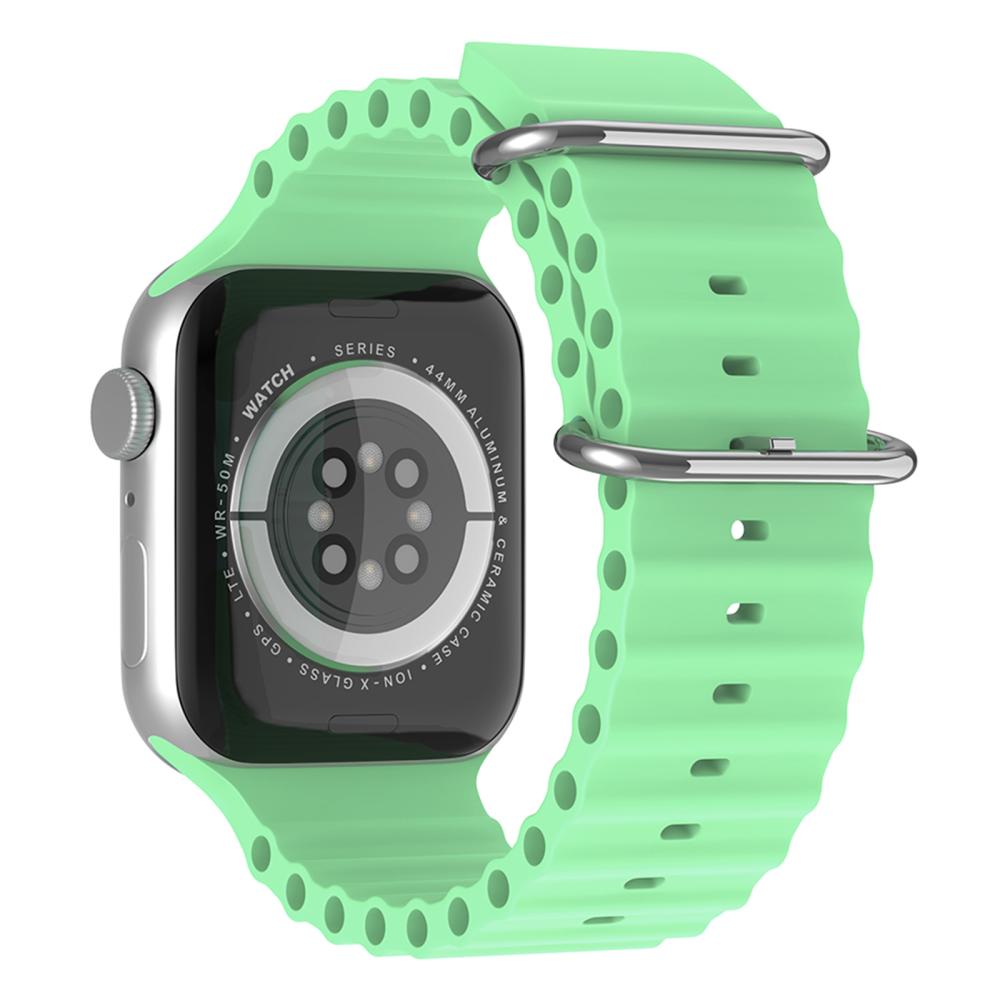ColorPop Apple Watch 42/41/40/38 mm Armband Ocean Wave Pistasch