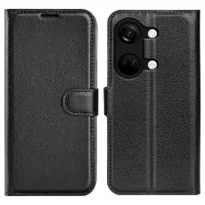  OnePlus Nord 3 5G Fodral Litchi Textur Svart