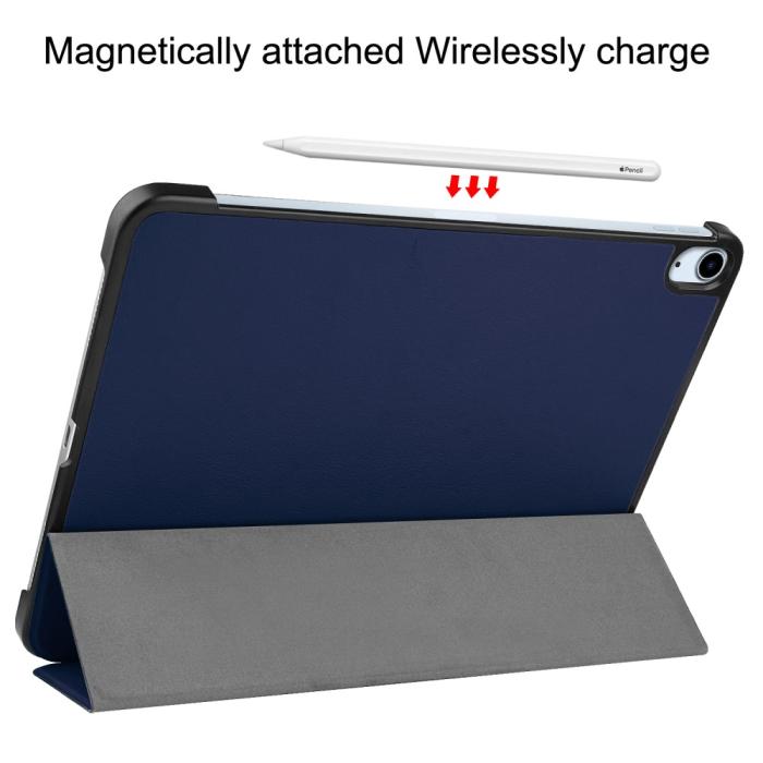 Bild 6,  iPad Air 13 2026-2024 Fodral Tri-Fold Mörk Blå