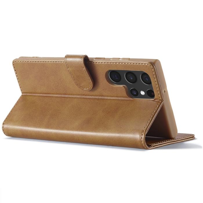 Bild 4, LC.IMEEKE LC.IMEEKE Samsung Galaxy S26 Ultra Fodral Läder Brun