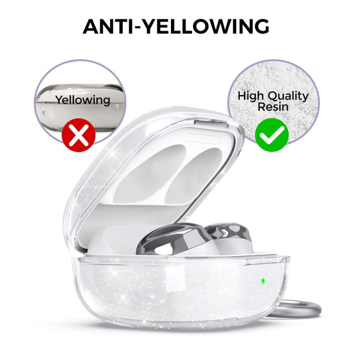 Bild 4, AHASTYLE AHASTYLE Galaxy Buds 2/2 Pro/Pro/Live Skal TPU Glitter