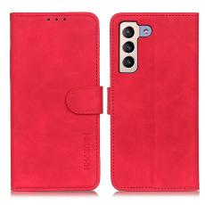 KHAZNEH KHAZNEH Samsung Galaxy S22 Plus Fodral Retro L&auml;der R&ouml;d