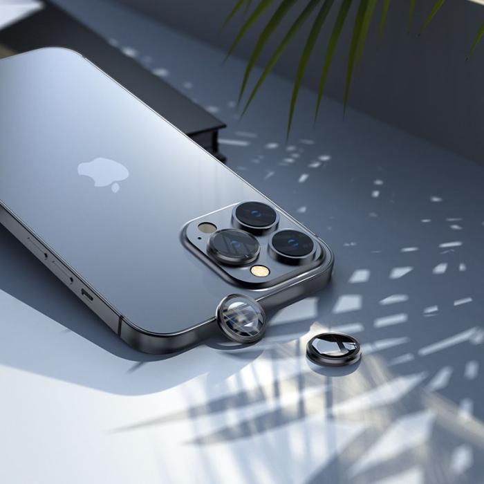 Bild 3, HOFI HOFI iPhone 13 Pro / 13 Pro Max Linsskydd Härdat Glas Pro+