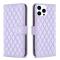  iPhone 15 Pro Fodral Diamond Läder Lila