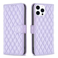  iPhone 15 Pro Fodral Diamond L&auml;der Lila