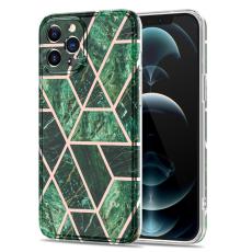  iPhone 12 Pro Max - Lyxigt Marmor TPU Skal - Gr&ouml;n