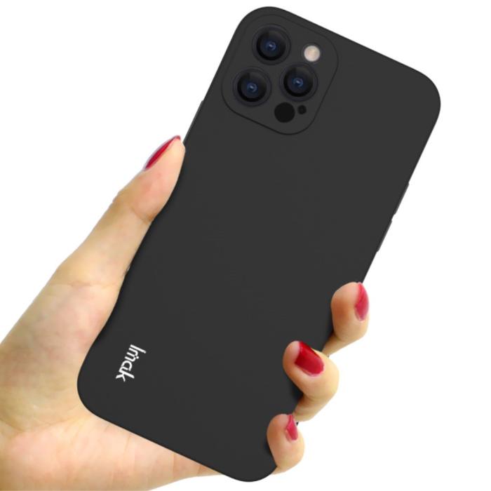 Bild 4, IMAK iPhone 12 Pro - IMAK Skin Touch Skal - Svart
