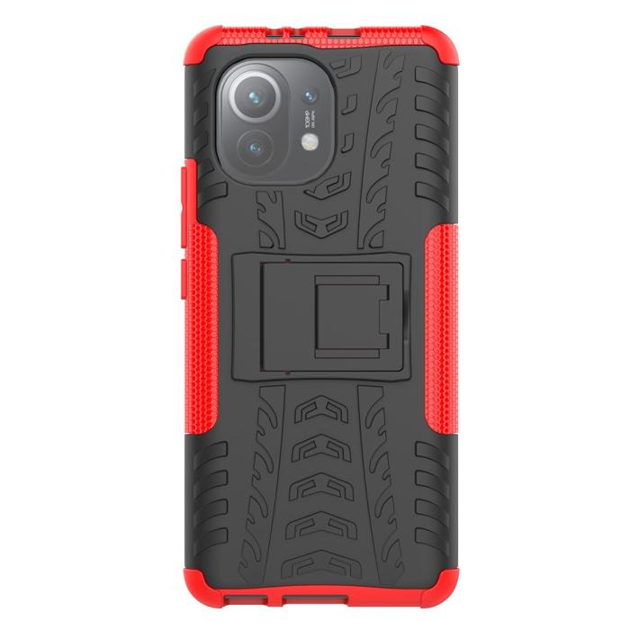 Bild 2,  Xiaomi Mi 11 - Ultimata Stöttåliga Skalet med Stöd - Röd