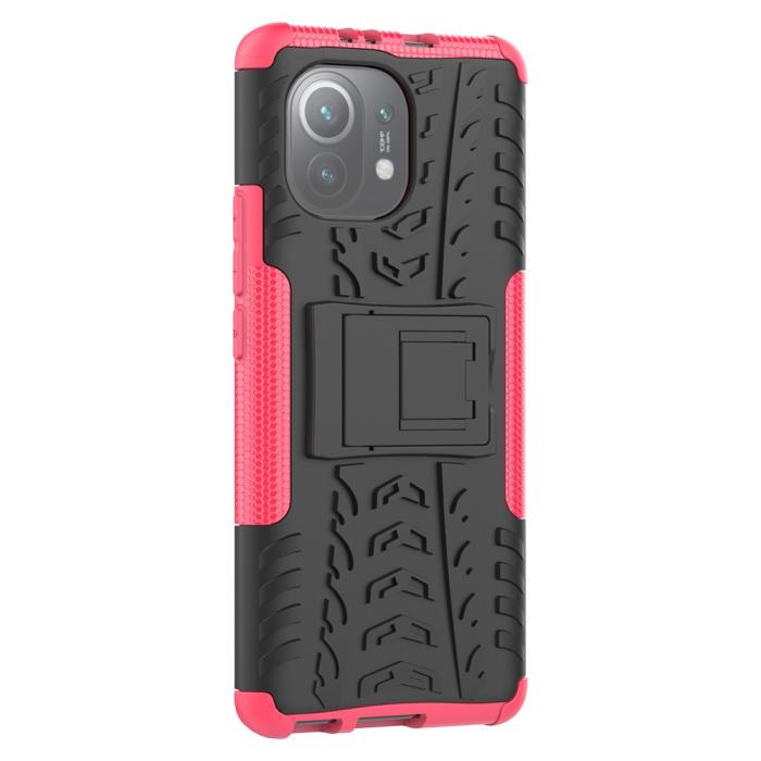 Bild 3,  Xiaomi Mi 11 - Ultimata Stöttåliga Skalet med Stöd - Rosa