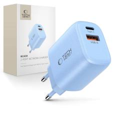 Tech-Protect Tech-Protect 30W V&auml;ggladdare PD QC3.0 USB-C / USB-A Baby Blue