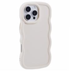  iPhone 16 Pro Mobilskal Wavy Off White