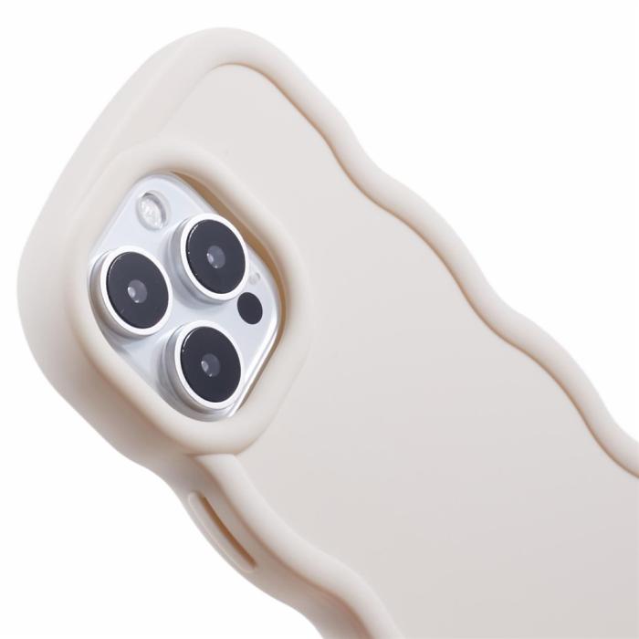 Bild 6,  iPhone 16 Pro Mobilskal Wavy Off White