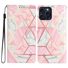  iPhone 16 Pro Max Fodral Med Marmor Tryck Rosa
