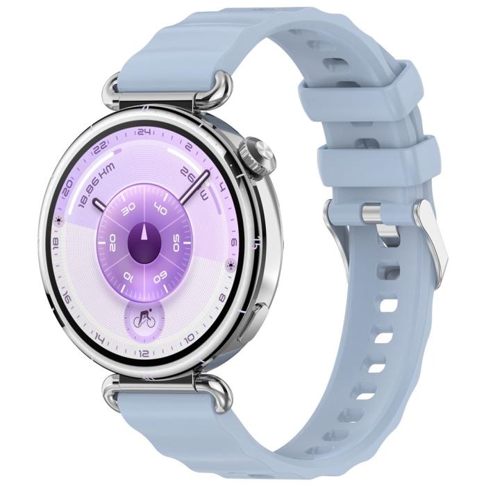 Bild 4,  Huawei Watch GT 6 41 mm / 5 Pro 42 mm Armband Silikon Blå