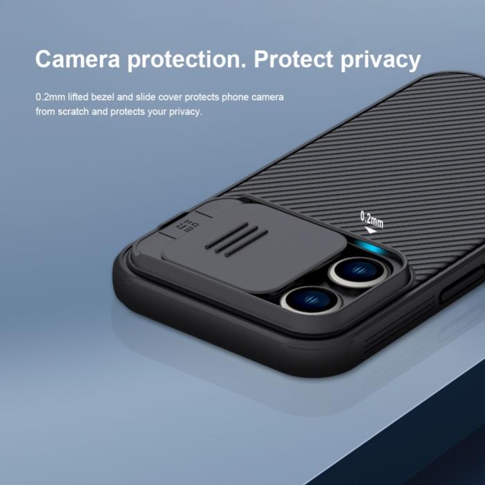 Bild 3, NILLKIN NILLKIN iPhone 14 Pro Skal CamShield Pro Blå