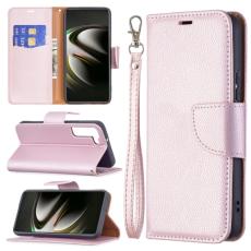  Samsung Galaxy S22 Fodral Litchi Shark Ros&eacute;guld