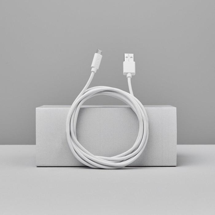 Bild 4, Smartline Smartline 3m Micro USB Laddningskabel Vit