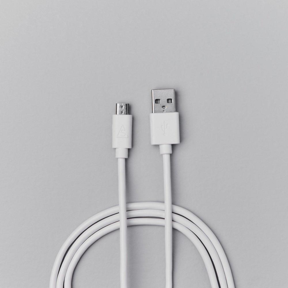 Smartline Smartline 3m Micro USB Laddningskabel Vit