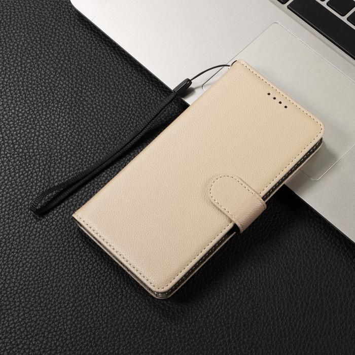 Bild 6,  OnePlus Nord CE5 Plånboksfodral Läder Beige
