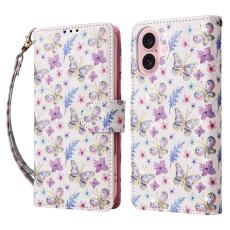  iPhone 17 Fodral RFID L&auml;der Fj&auml;rilar / Blommor
