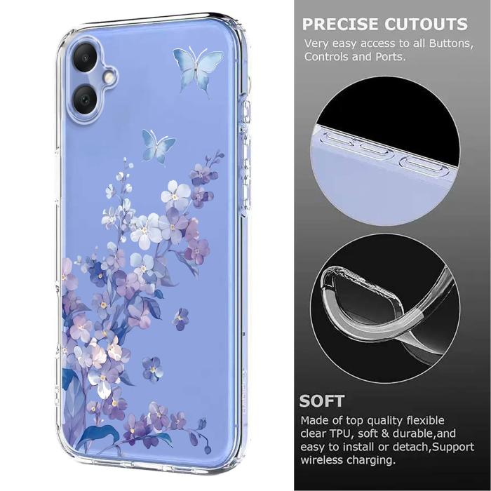 Bild 6,  Samsung Galaxy A07 4G Skal Med Tryck Blommor
