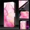  Google Pixel 10/10 Pro / 9/9 Pro Fodral Marmor Rosa / Lila