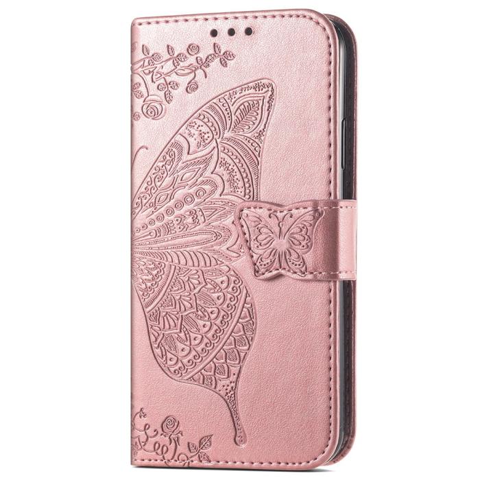 Bild 5,  Xiaomi 14T Fodral Med Fjäril Tryck Roséguld
