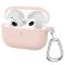  AirPods 3 Skal Silikon Med Krok Ljus Rosa