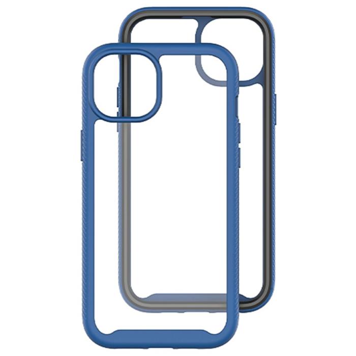 Bild 2,  iPhone 15 Plus Skal Shockproof Med Frontram Mörk Blå