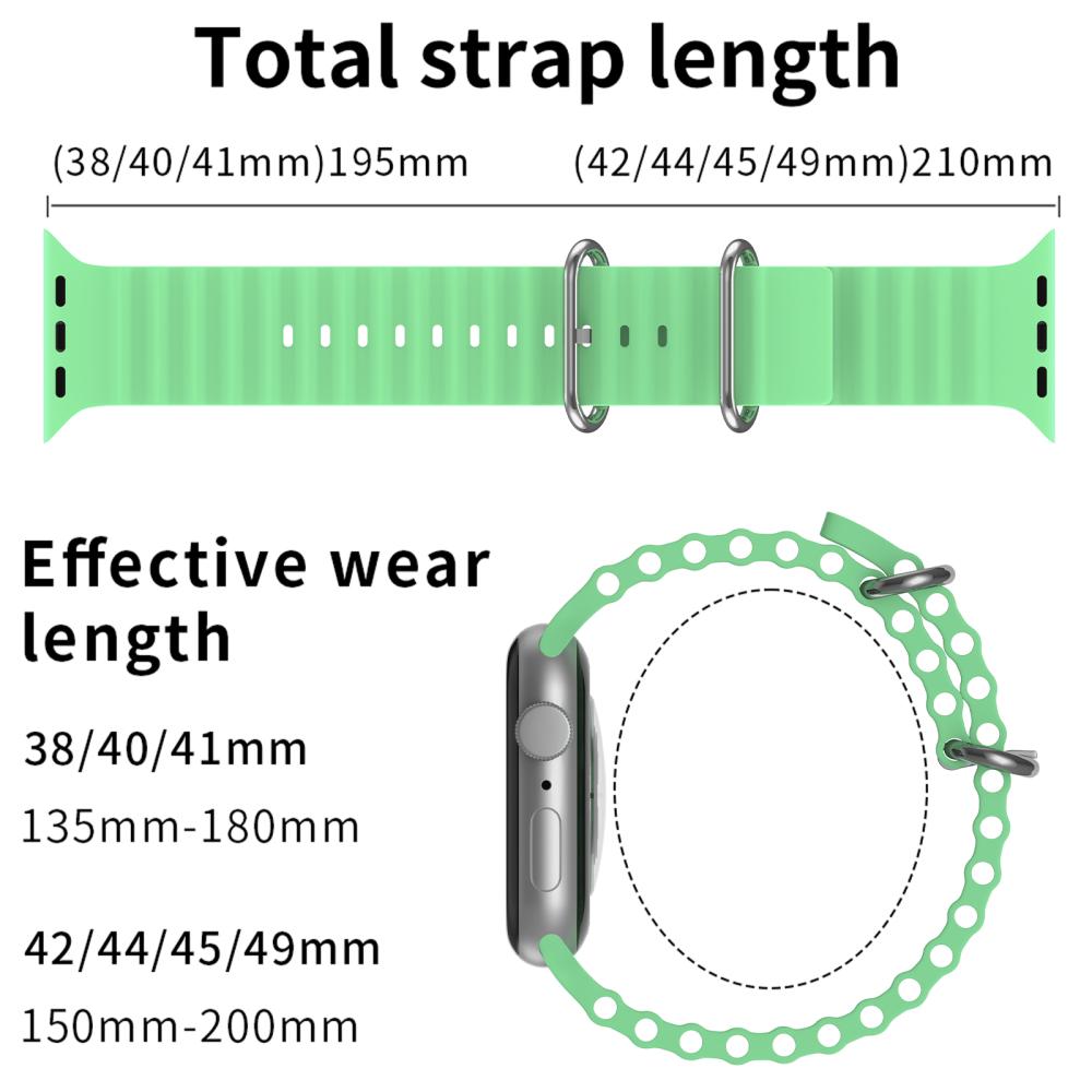 ColorPop Apple Watch 42/41/40/38 mm Armband Ocean Wave Pistasch