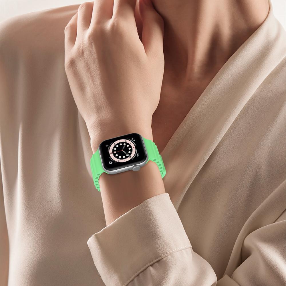 ColorPop Apple Watch 42/41/40/38 mm Armband Ocean Wave Pistasch