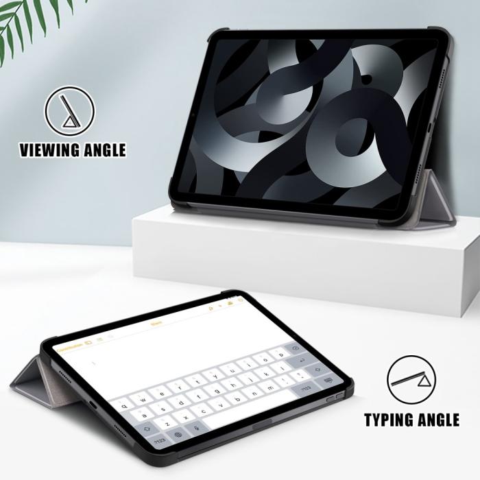 Bild 4,  iPad 11 2025 / 10.9 2022 Fodral Tri-Fold Grå