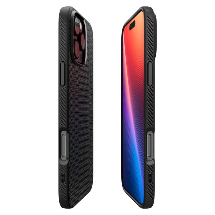 Bild 6, Spigen Spigen iPhone 16 Pro Max Skal Liquid Air Matt Svart