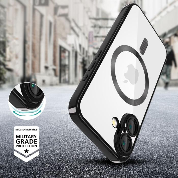 Bild 3, Tech-Protect Tech-Protect iPhone 16 Skal MagSafe MagFlex Shiny Black