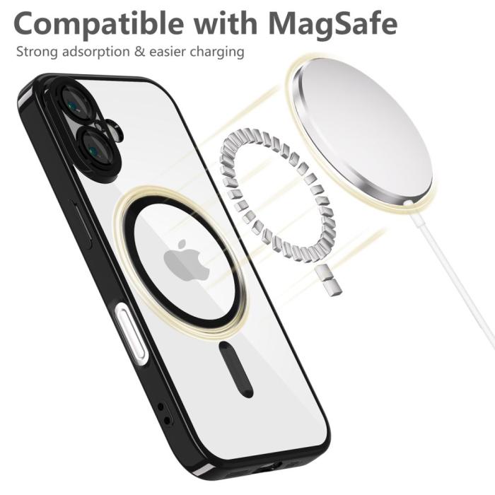 Bild 5, Tech-Protect Tech-Protect iPhone 16 Skal MagSafe MagFlex Shiny Black