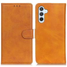  Samsung Galaxy S24 Fodral Solid L&auml;der Brun