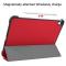  iPad Air 13 2026-2024 Fodral Tri-Fold Röd