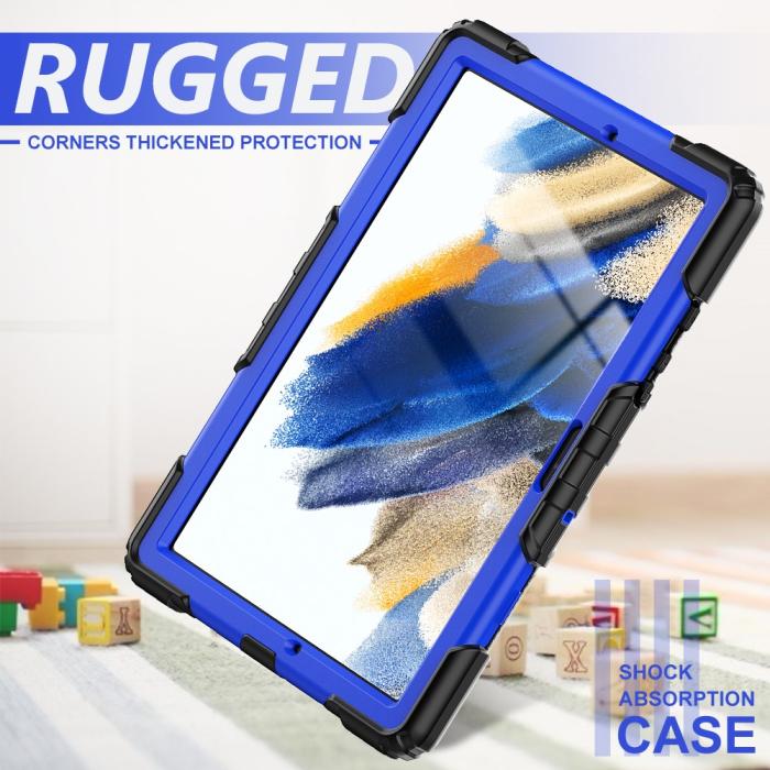 Bild 4,  Galaxy Tab A8 10.5 Skal Shockproof Hybrid Kickstand Strap