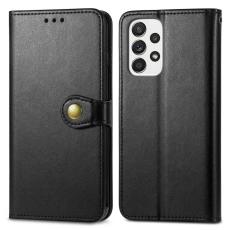  Samsung Galaxy A23 5G Fodral PU L&auml;der Svart