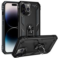  iPhone 14 Pro Max Skal Shockproof Hybrid Ring Svart