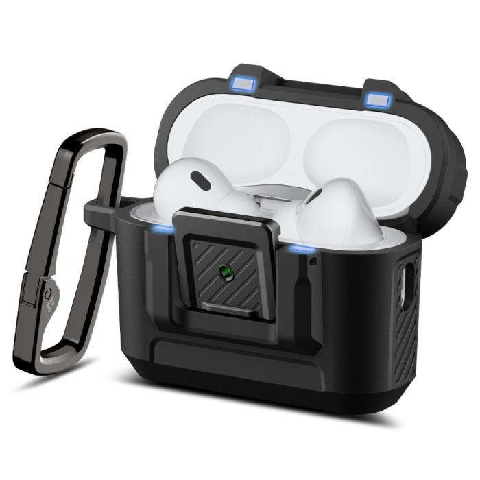 Bild 3, Spigen Spigen AirPods Pro 3 Skal LockFit Matt Svart